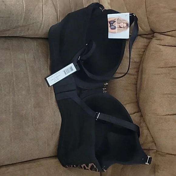 Curvy Couture 40D Leopard Tulip Smooth T-shirt Bra - Picture 4 of 9